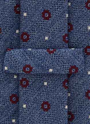 细节 - 点击放大 - STEFANOBIGI MILANO - Floral Jacquard Silk Twill Tie