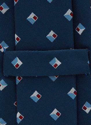 细节 - 点击放大 - STEFANOBIGI MILANO - Geometric Jacquard Silk Tie