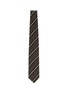 细节 - 点击放大 - STEFANOBIGI MILANO - Striped Silk Wool Harringbone Tie