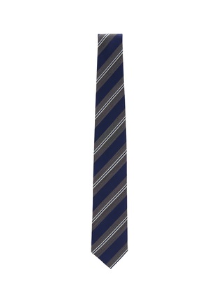 细节 - 点击放大 - STEFANOBIGI MILANO - Stripe Silk Jaquard Tie