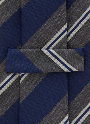 细节 - 点击放大 - STEFANOBIGI MILANO - Stripe Silk Jaquard Tie