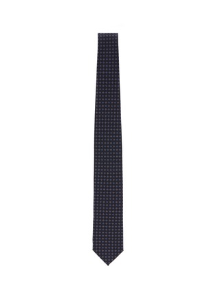 细节 - 点击放大 - STEFANOBIGI MILANO - Floral Embroidery Silk Tie