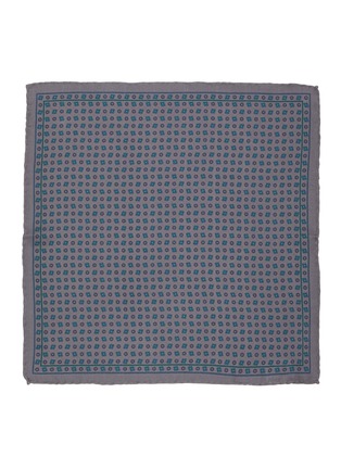 模特儿示范图 - 点击放大 - STEFANOBIGI MILANO - Silk Jacquard Pocket Square