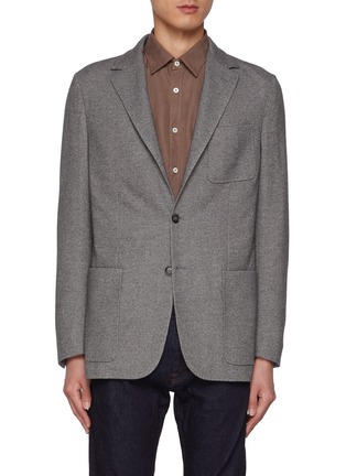 首图 - 点击放大 - CANALI - Single Breasted Silk Cashmere Jersey Blazer