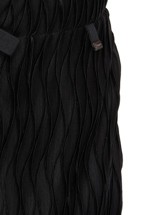  - HERNO - Wide Leg Wavy Pleat Pants