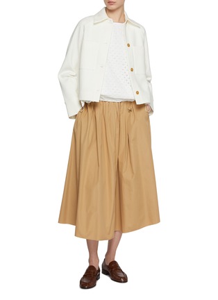 模特儿示范图 - 点击放大 - HERNO - 针钩蕾丝背心