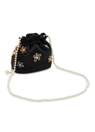 细节 - 点击放大 - ROSANTICA - Selene Berillo Beaded Flower Crossbody Bag