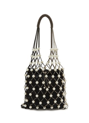 首图 - 点击放大 - ROSANTICA - Ostrica Faux Pearl Crystal Embellished Bag