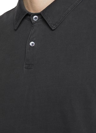  - JAMES PERSE - Sueded Cotton Jersey Polo Shirt