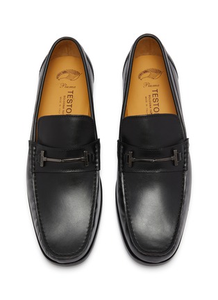 细节 - 点击放大 - TESTONI - Bracciano Moccasin Leather Horsebit Loafers