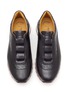 细节 - 点击放大 - TESTONI - Piuma Moena Croco Leather Low Top Men's Sneakers