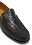 细节 - 点击放大 - TESTONI - Bracciano Moccasin Croco Leather Loafers