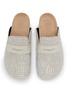 细节 - 点击放大 - JW ANDERSON - Strass Embellished Suede Loafer Mules