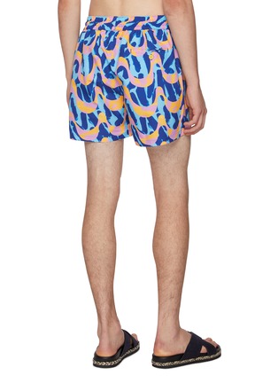 背面 - 点击放大 - FRESCOBOL CARIOCA - x John Booth Capsule drawstring Sport Swim Shorts