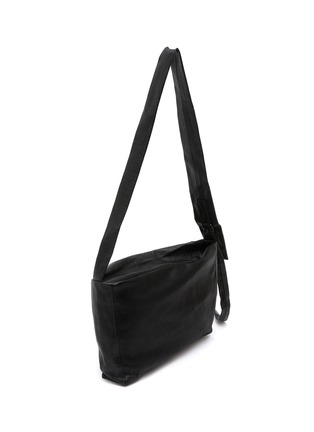 细节 - 点击放大 - DISCORD YOHJI YAMAMOTO - Small Leather Drum Dyed Leather Crossbody Bag