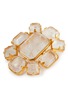 细节 - 点击放大 - GOOSSENS - Stones Crystal Gold Pleated Brooch