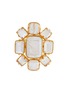 首图 - 点击放大 - GOOSSENS - Stones Crystal Gold Pleated Brooch