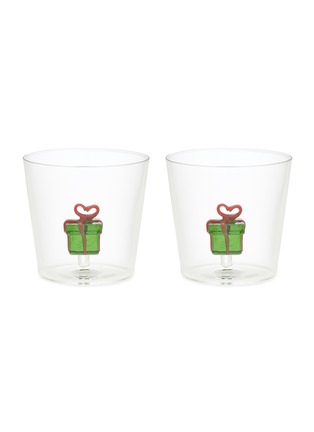 Main View - 点击放大 - ICHENDORF MILANO - Christmas Tales Green Gift Glass Tumbler — Set of 2