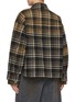 背面 - 点击放大 - JUUN.J - Tartan Denim Cuff Cotton Shirt Jacket
