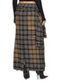 背面 - 点击放大 - JUUN.J - Tartan Sleeve Tie Waist Cotton Maxi Skirt