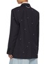 背面 - 点击放大 - KIMHĒKIM - Faux Pearl Embellished Oversized Single Breasted Blazer