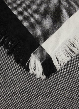 细节 –点击放大 - FRETTE - Bliss Cashmere Blanket — Milk/Nero