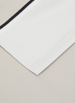 细节 –点击放大 - FRETTE - Colour Block Queen Size Duvet Cover Set — Stone/Milk