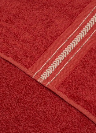 细节 –点击放大 - FRETTE - Oasis Beach Towel — Garnet Red/Stone