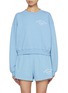 首图 - 点击放大 - SPORTY & RICH - Wellness Studio Cropped Cotton Crewneck Sweatshirt