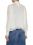 背面 - 点击放大 - ERMANNO SCERVINO - Spread Collar Lace Hem Cashmere Cardigan