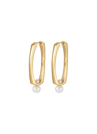 首图 - 点击放大 - MISSOMA - 18K Recycled Gold Plated Brass Pearl Hoop Earrings