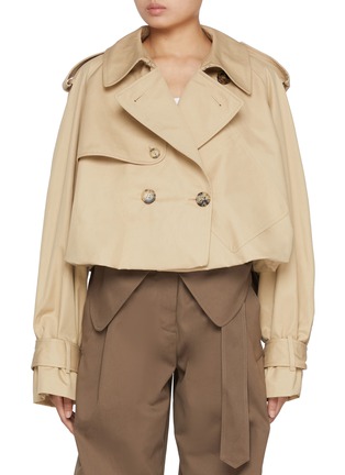 首图 - 点击放大 - JW ANDERSON - Cropped Cotton Trench Coat