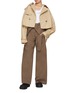 模特儿示范图 - 点击放大 - JW ANDERSON - Fold Over Cotton Trench Trousers