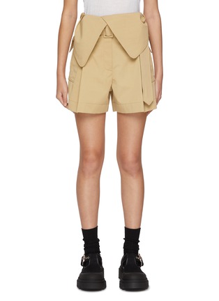 首图 - 点击放大 - JW ANDERSON - Fold Over Cotton Trench Shorts