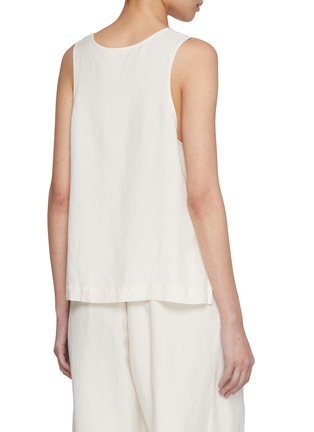 背面 - 点击放大 - BARENA - Scoop Neck Sleeveless Top