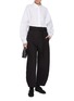 模特儿示范图 - 点击放大 - BARENA - Curved Poplin Pants