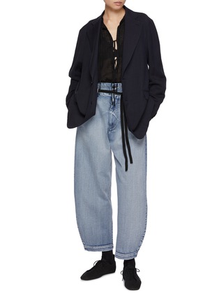 模特儿示范图 - 点击放大 - BARENA - Curved Denim Pants