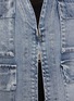  - BARENA - V-Neck Zip Up Denim Vest