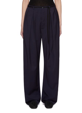 首图 - 点击放大 - BARENA - Elastic Tie Wool Pants
