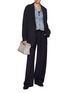 模特儿示范图 - 点击放大 - BARENA - Elastic Tie Wool Pants