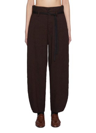 首图 - 点击放大 - BARENA - Herringbone Curved Pants