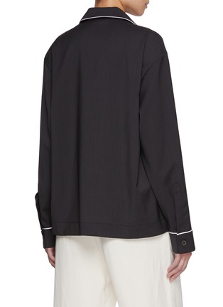 背面 - 点击放大 - BARENA - Piping Wool Pyjama Shirt