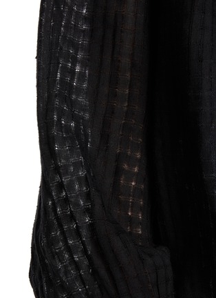  - BARENA - Tie Front Linen Cotton Textured Top