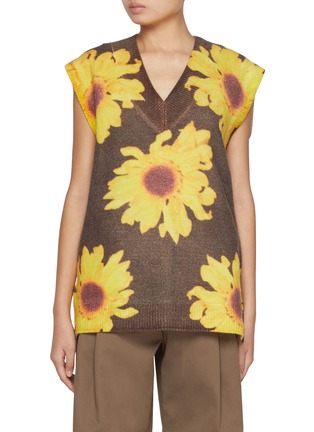 首图 - 点击放大 - JW ANDERSON - Printed Flower Wool Vest