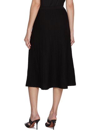 背面 - 点击放大 - ST. JOHN - Pleated Cotton Blend Midi Skirt