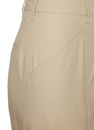  - YVES SALOMON - Cuffed Hem Cotton Blend Safari Shorts