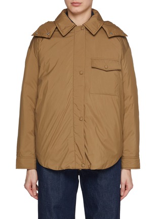 首图 - 点击放大 - YVES SALOMON - Hooded Padded Shirt Jacket