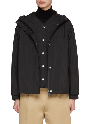 首图 - 点击放大 - YVES SALOMON - 2-in-1 Taffeta Short Parka Jacket