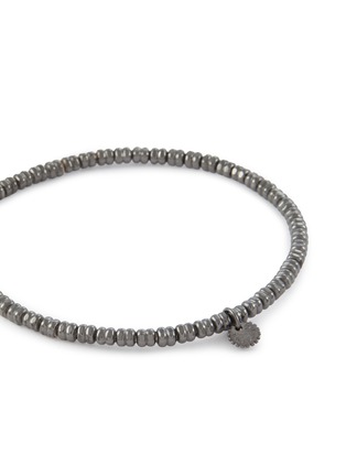 细节 - 点击放大 - TATEOSSIAN - Titanium Plated Sterling Silver Square Disc Beaded Bracelet