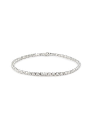 首图 - 点击放大 - TATEOSSIAN - Titanium Rhodium Plated Sterling Silver Square Disc Beaded Bracelet